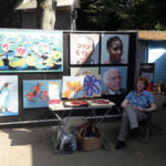 Es war warm und sonnig, da kam der Schatten ganz recht - und der Eisstand direkt daneben!