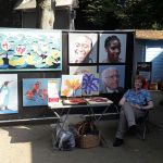 Es war warm und sonnig, da kam der Schatten ganz recht - und der Eisstand direkt daneben!